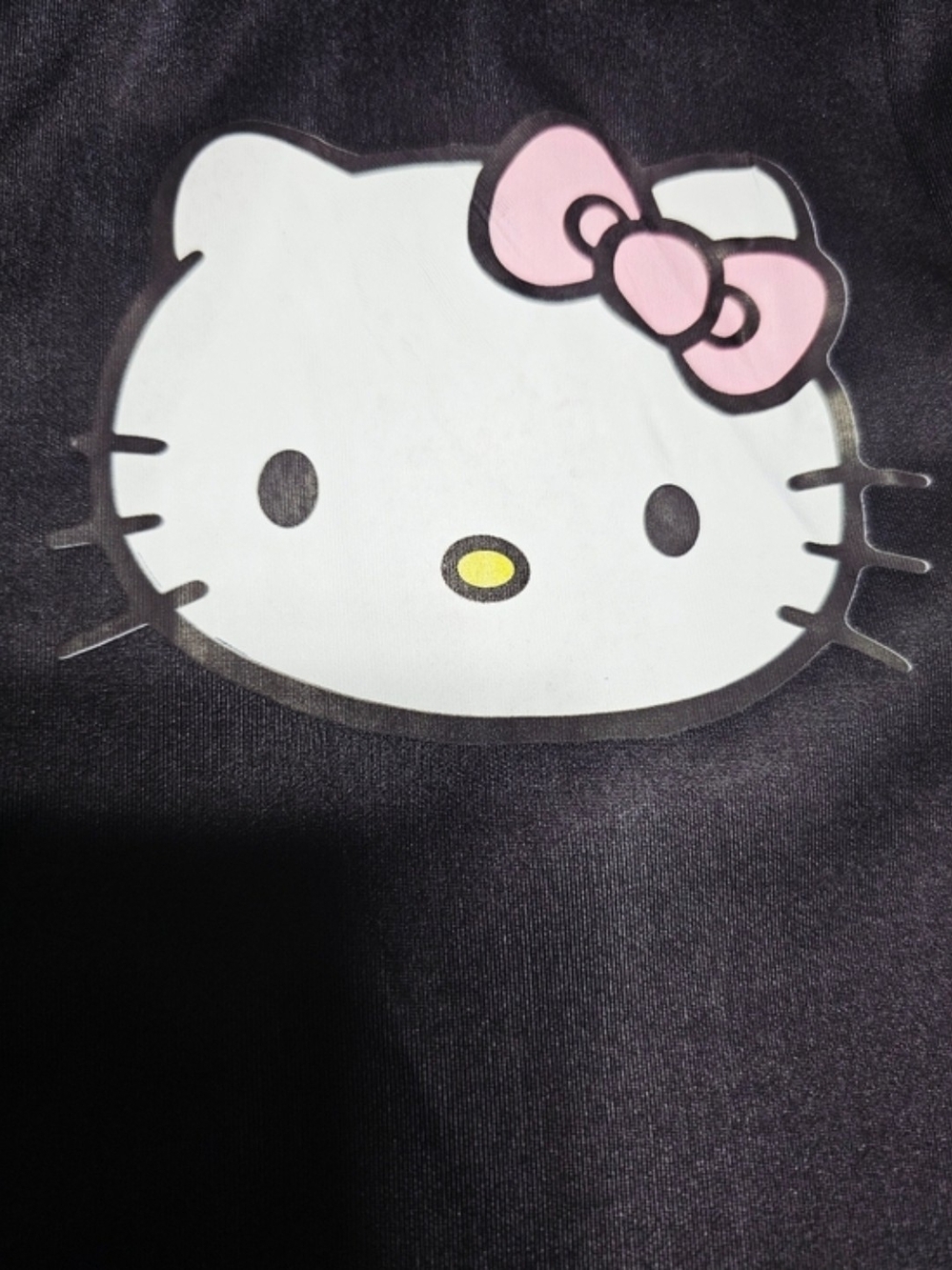 Black & White Varsity With HELLO KITTY Womens Size Xl But Fits Like Large New - Picture 5 of 8